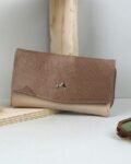 Women Bi-Fold Wallet with Snap-Button Closure