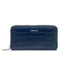Women Crocs Print Travel Wallet with Zip-Around Closure