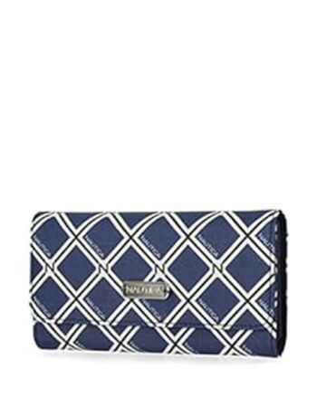 Women Checked RFID Blocking Tri-Fold Wallet