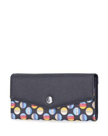 Women Geometric Print RFID Blocking Tri-Fold Wallet