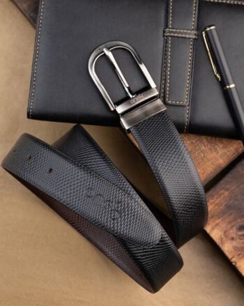 Men Belt with Buckle Closure
