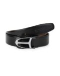 Men Belt with Plaque Closure
