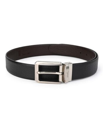 Men Genuine Leather Reversible Slim Belt