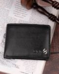 Men Logo Print Bi-Fold Wallet