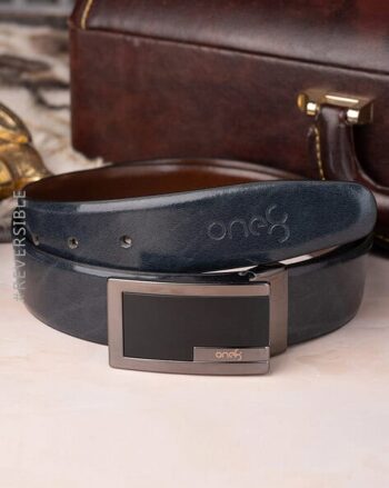 Men Reversible Slim Belt