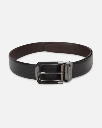 Men Reversible Belt with Pin-Buckle Closure