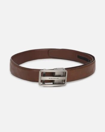 Men Belt with Pin-Buckle Closure