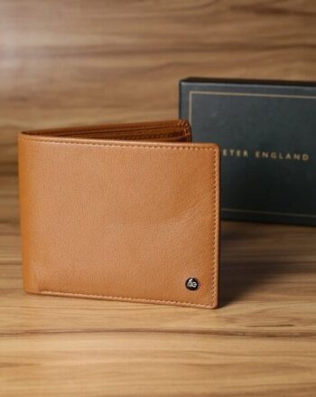 Men Bi-Fold Wallet with Logo Accent
