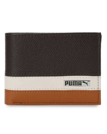 Colourblock Leather Bi-Fold Wallet