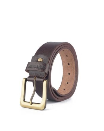 Leather Belt with Buckle Closure