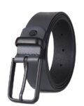 Leather Belt with Tang Buckle Closure