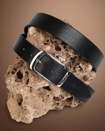 Men Reversible Belt with Buckle Closure