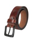 Men Wide Belt with Tang Buckle Closure