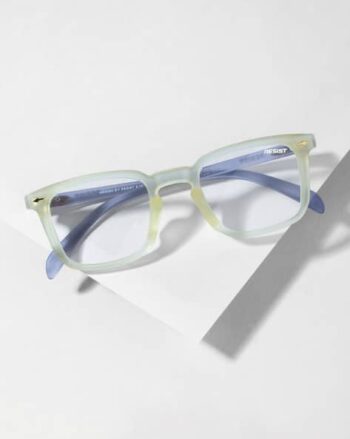 UV-Protected Full-Rim Wayfarers Sunglasses LEO YELLOW GRY CL1
