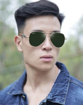 ANDREW GF GREEN4 Men UV-Protected Aviators Sunglasses