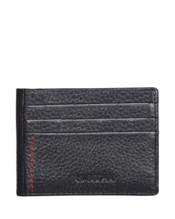 Men Embossed Logo Bi-Fold Card Holder