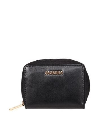 Men Leather Zip-Around Card Holder