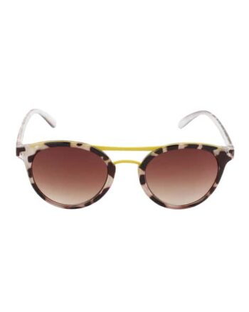 SCA S938 YLW UV-Protected Round Sunglasses