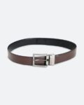 Leather Reversible Belt with Buckle Closure