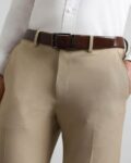 Leather Belt with Pin-Buckle Closure