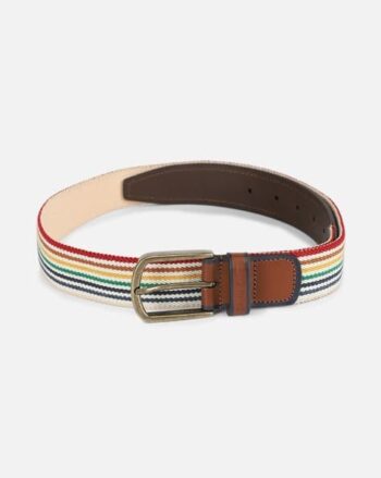 Men Striped Belt