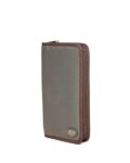 Men Travel Wallet with Zip Closure