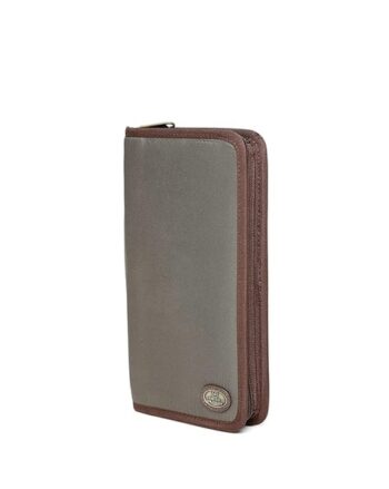 Men Travel Wallet with Zip Closure
