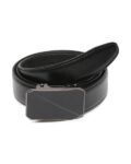 Men Leather Belt with Auto-Lock Buckle