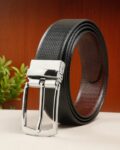 Men Textured Reversible Belt