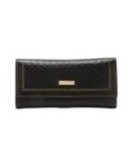 Women Logo Embossed Bi-Fold Wallet