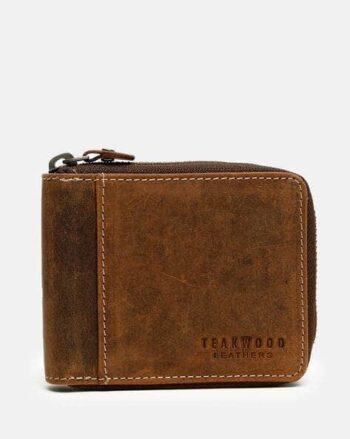 Bifold Wallet with Zip Closure