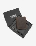 Leather Bi-Fold Wallet & Pen Gift Set