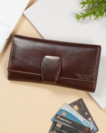 Women Genuine Leather Bi-Fold Wallet