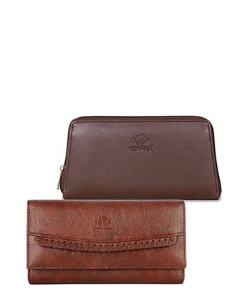 Pack of 2 Textured Bi-Fold Wallets