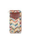 Women Geometric Print Travel Wallet with Detachable Strap