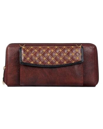 Quilted Zip-Around Wallet