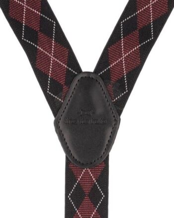 Men Geometric Print Suspender Belt