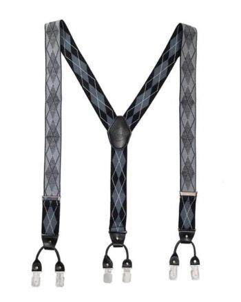 Geometric Print Suspender Belt