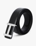 Leather Belt with Metal Closure