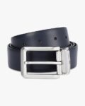 Reversible Leather Belt with Buckle Closure