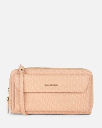 Women Brand Print Zip-Around Wallet