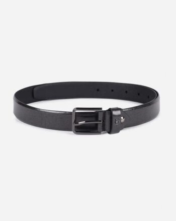 Men Belt with Metal Buckle Closure
