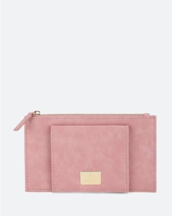 Bi-Folded Wallet with Zip Closure