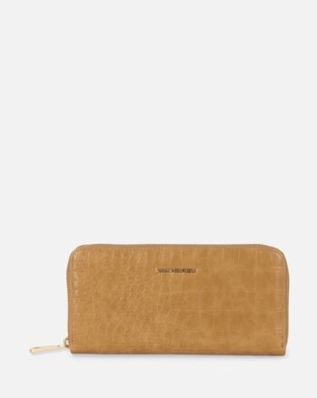 Women Travel Wallet with Stitched Detail