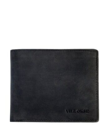Men Bi-Fold Wallet with Text Embossed