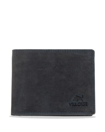 Men Bi-Fold Wallet with Text Embossed