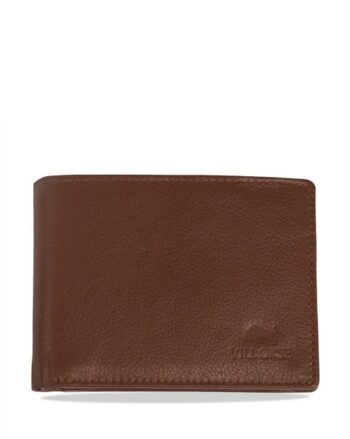 Men Bi-Fold Wallet with Text Embossed