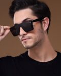Men UV-Protected Full-Rim Wayfarers-1301MG3970