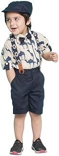 AJ DEZINES Kids Casual Wear Clothing Cotton Shirt Short Set For Boys