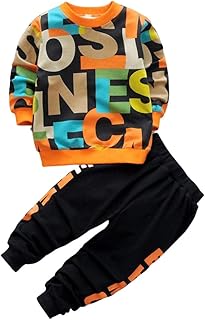 Googo Gaaga Boy's Cotton full Sleeves Printed Sweatshirt and Pant Set in Multi Color